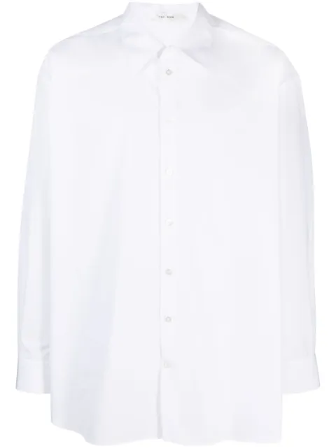 The Row Lukre long-sleeve cotton shirt White 284W2439
