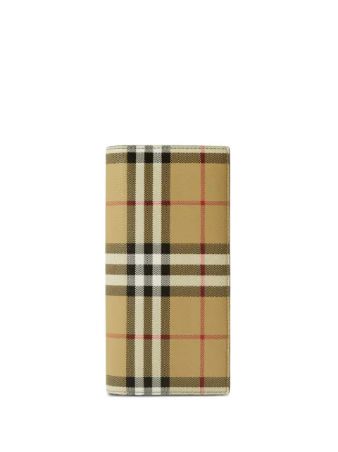 Burberry check-pattern long wallet Neutrals 8069819