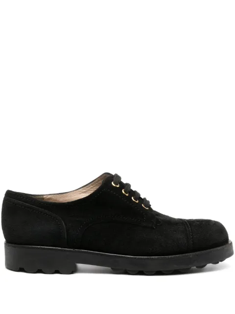 CHANEL Pre-Owned 2000s CC logo-embossed lace-up shoes Black CHAN1350XX
