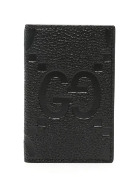 Gucci Jumbo GG leather cardholder Black 739478AABY0