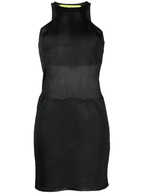 GAUGE81 racerback semi-sheer dress Black 32314