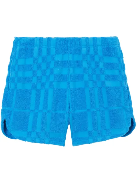 Burberry check-pattern above-knee length shorts Blue 8071248