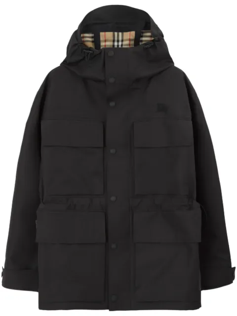 Burberry patch-pocket parka coat Black 8070396
