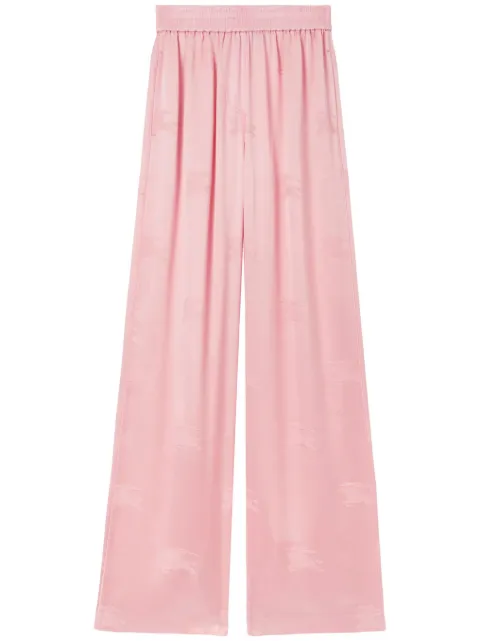 Burberry EKD jacquard wide-leg trousers Pink 8071391