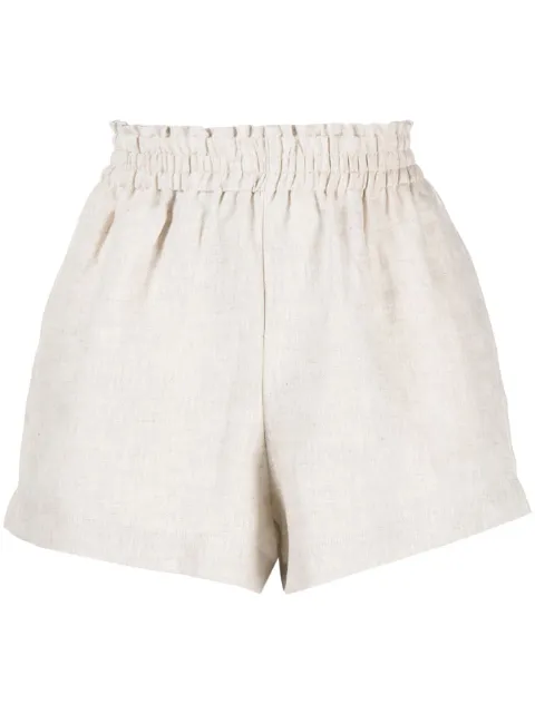 Reformation Mila linen shorts Neutrals 1312180OAT