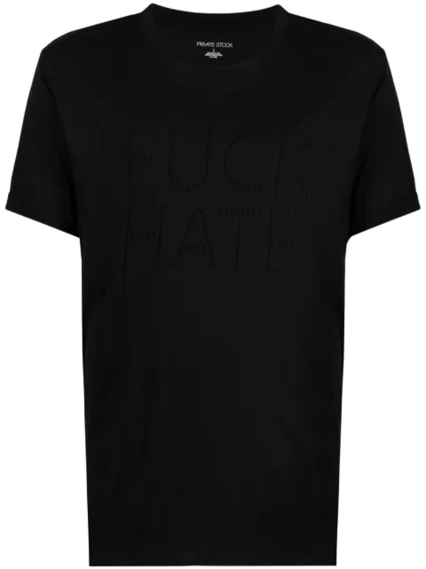 Private Stock The Haine cotton T-shirt Black PS02ADT07