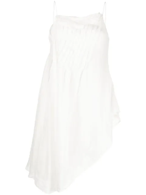 Marc Le Bihan asymmetric-design sleeveless top White 2630TOP