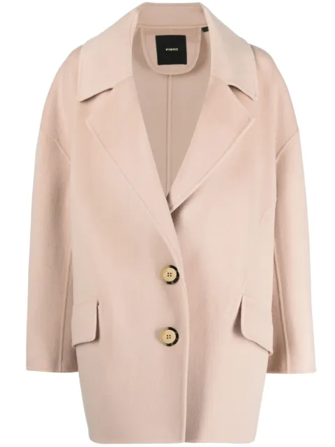 PINKO single-breasted wool coat Neutrals 102569Y27PD46