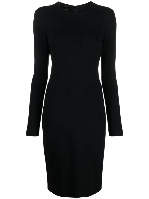 PINKO corset-style long-sleeve minidress Black 102073A15MZ99