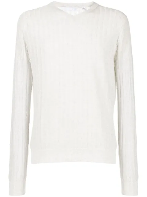 Private Stock The Arturo long-sleeve jumper Neutrals PS02ADSK21