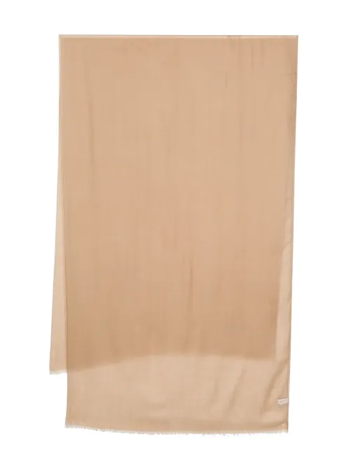 Ferragamo frayed-hem cashmere scarf Neutrals 762084