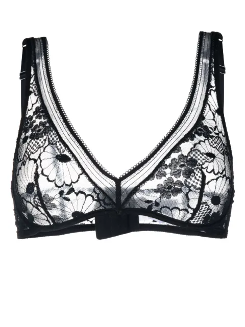 ERES Millefleurs lace triangle bra Blue 609310