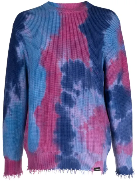 Mauna Kea distressed-detail jumper Blue MKU307TLR17