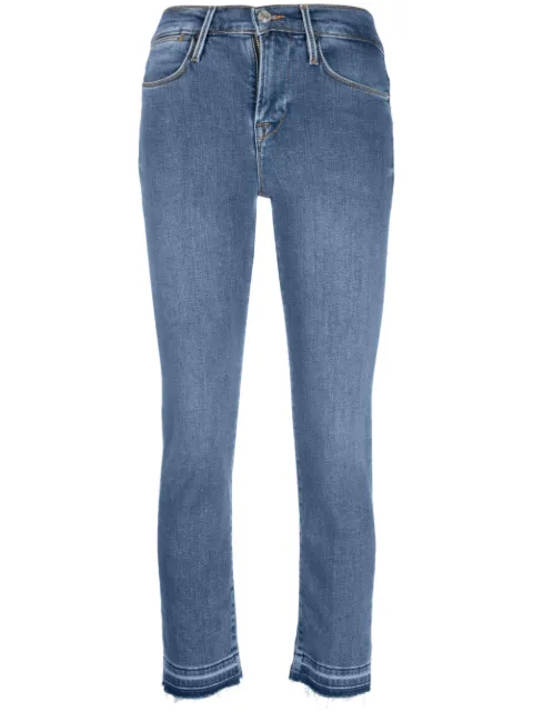 FRAME denim cotton trousers Blue LHSTRHF793