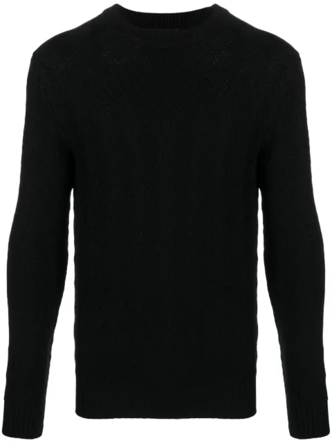 Tagliatore crew-neck virgin wool jumper Black GAELPWI23