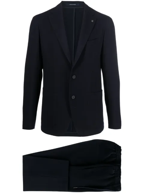 Tagliatore single-breasted textured suit Blue ADAKAR22K14150116