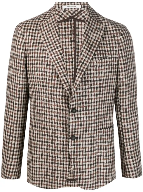 Tagliatore check-pattern long-sleeve blazer Neutrals 1SMC22K850047