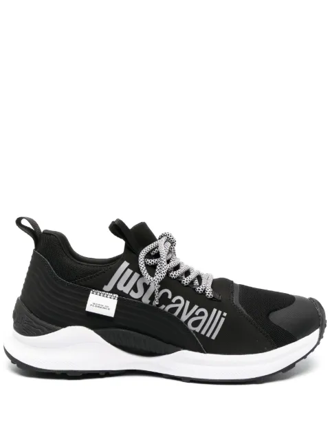 Just Cavalli logo-print lace-up sneakers Black 75QA3SH2ZSA10