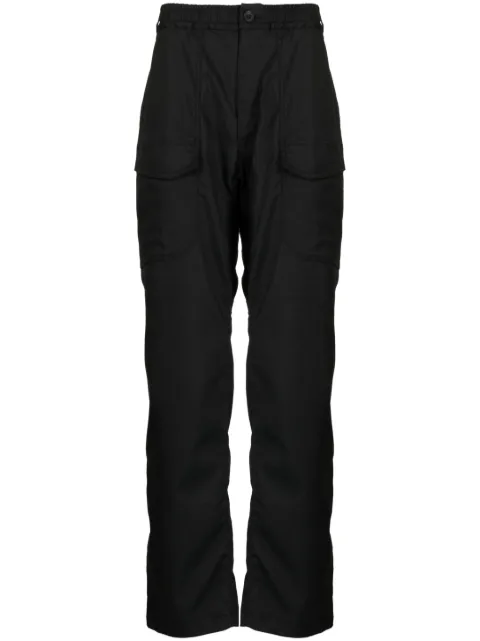 White Mountaineering elasticated waist straight-leg trousers Black WM2371401