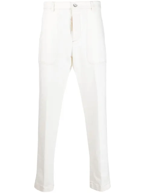 Peserico straight-leg stretch-cotton trousers Neutrals R54608TS04280