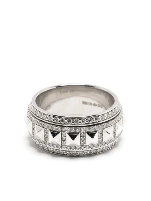STATEMENT PARIS Rockaway Spinner diamond ring Silver FSJ304