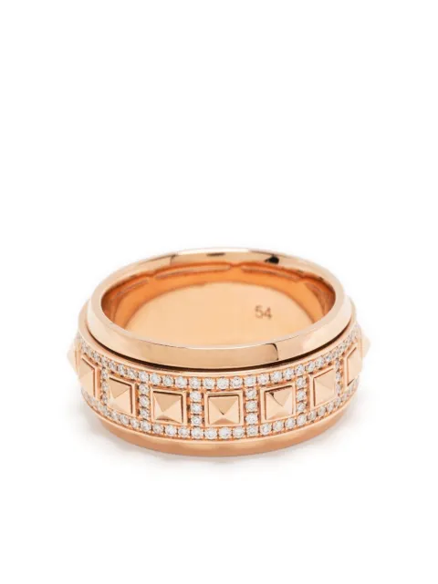 STATEMENT PARIS 18kt rose gold Rockaway Spinner diamond ring Gold FSJ336