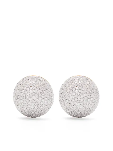 Yvonne Léon 9kt yellow and white gold Boule Disco diamond earrings Gold PAIREDEBOBOULEDI