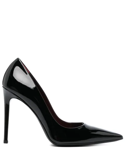 Paris Texas pointed-toe leather pumps Black PX1026XVN01