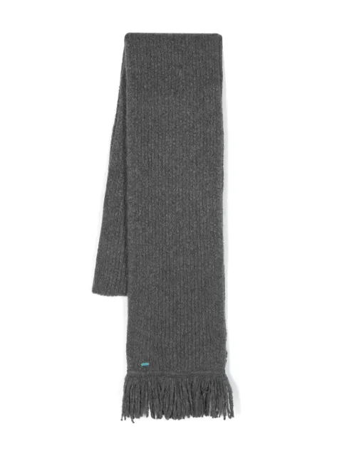 Alanui Finest cashmere-silk scarf Grey LWMA011F23KNI0040600