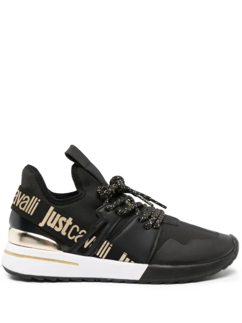 Just Cavalli logo-print low-top sneakers Black 75RA3SD3ZS990