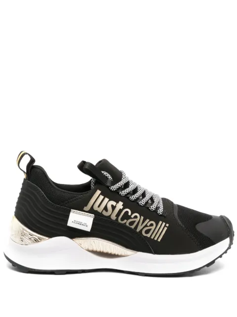 Just Cavalli logo-print lace-up sneakers Black 75RA3SH2ZS995