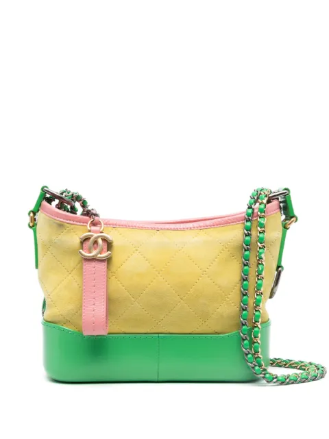 CHANEL Pre-Owned 2017 mini Gabrielle shoulder bag Yellow CHANELGABRIELLEMINI