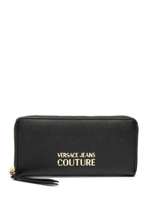 Versace Jeans Couture logo-plaque faux-leather wallet Black 75VA5PA1ZS467