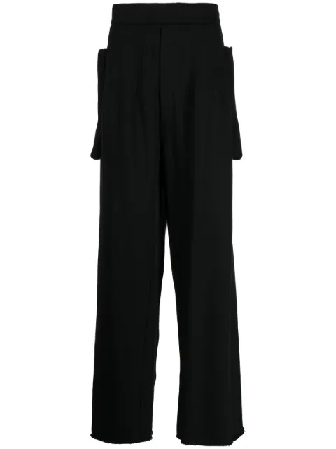 Random Identities detailed-pocket wide-leg trousers Black JS1822FBJC0003