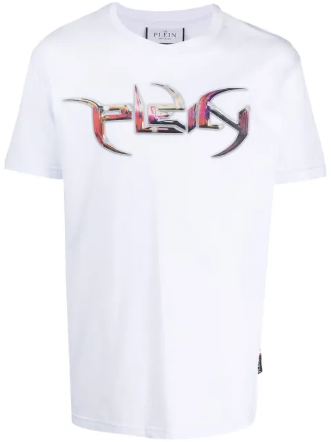 Philipp Plein logo-print cotton T-shirt White AACCMTK6656PJY002N