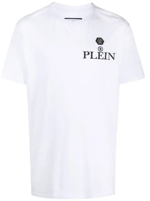Philipp Plein SS Iconic Plein round-neck T-shirt White AACCMTK6627PJY002N