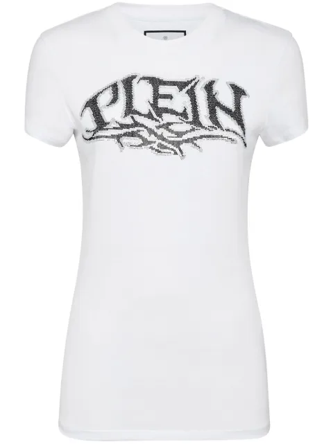 Philipp Plein logo-embellished cotton T-shirt White AACCWTK3003PJY002N