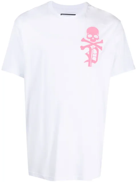 Philipp Plein SS Skull & Bones round-neck T-shirt White AACCMTK6616PJY002N