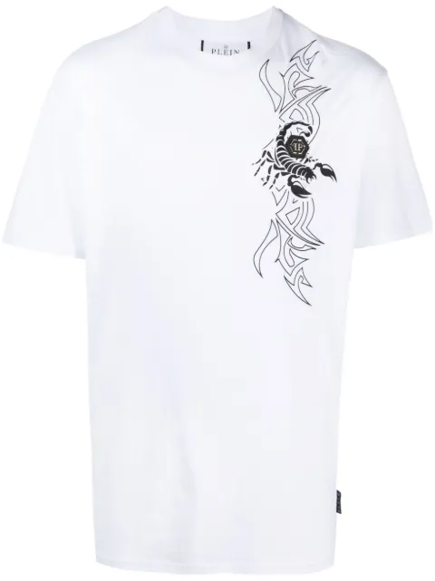 Philipp Plein SS Scorpion round-neck T-shirt White AACCMTK6610PJY002N