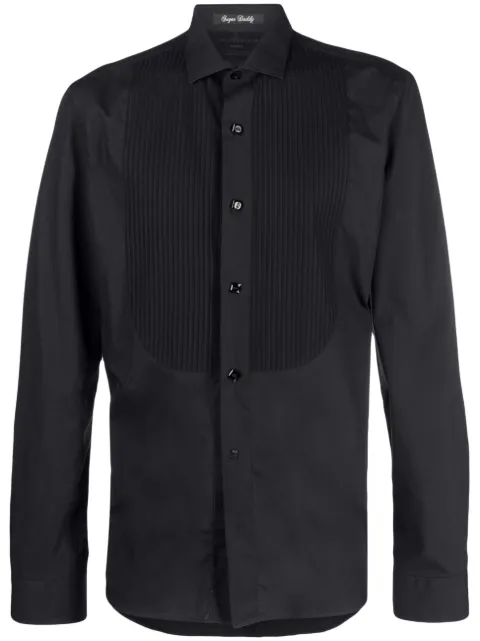Philipp Plein Black Tie cotton shirt Black AACCMRP1756PTE003N