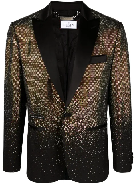Philipp Plein blazer Lord Fit rainbow stones Black AACCMRF1747PTE003N