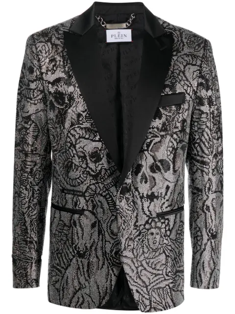 Philipp Plein blazer lord fit tattoo Black AACCMRF1734PTE003N