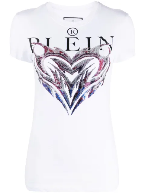 Philipp Plein graphic-print cotton T-shirt White AACCWTK3013PJY002N