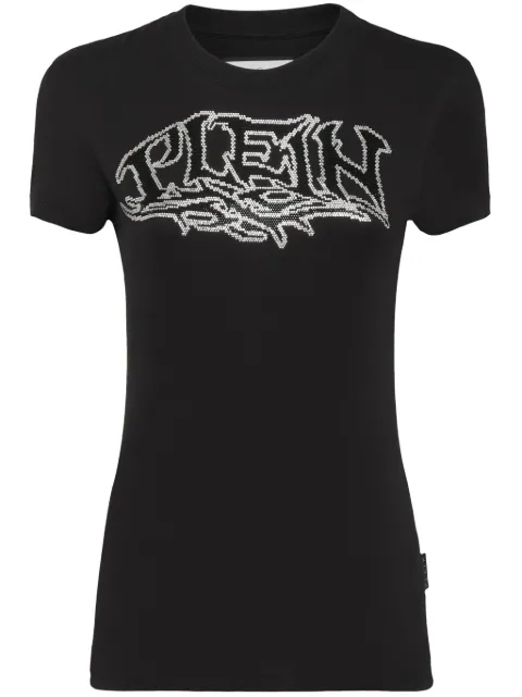 Philipp Plein logo-embellished cotton T-shirt Black AACCWTK3003PJY002N