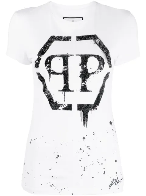 Philipp Plein Sexy Pure Fit Hexagon T-shirt White AACCWTK3002PJY002N