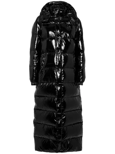 Philipp Plein high-shine feather-down jacket Black AACCWRB1272PNY002N
