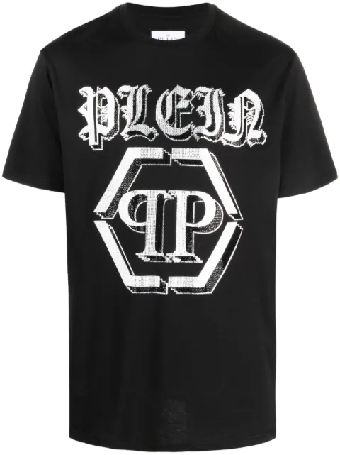 Philipp Plein SS Chrome round-neck T-shirt Black AACCMTK6623PJY002N