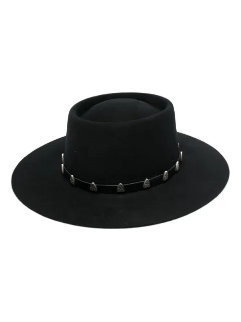 Philipp Plein hat with leather belt studs Black AACAUAC0475PTE003N