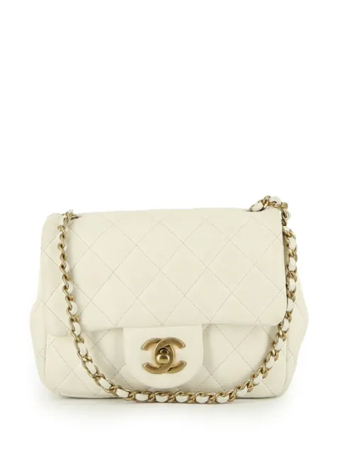 CHANEL Pre-Owned mini Classic Flap shoulder bag Neutrals 397511