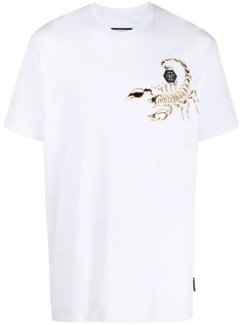 Philipp Plein SS Scorpion round-neck T-shirt White AACCMTK6609PJY002N